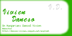 vivien dancso business card