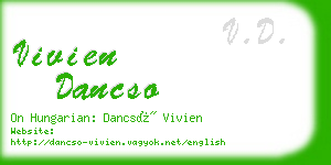 vivien dancso business card